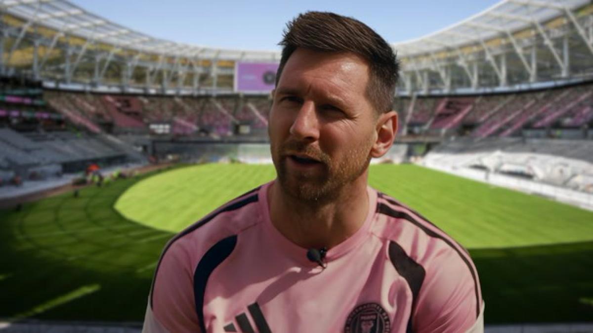 Lionel Messi conquis par le nouveau stade de l'Inter Miami