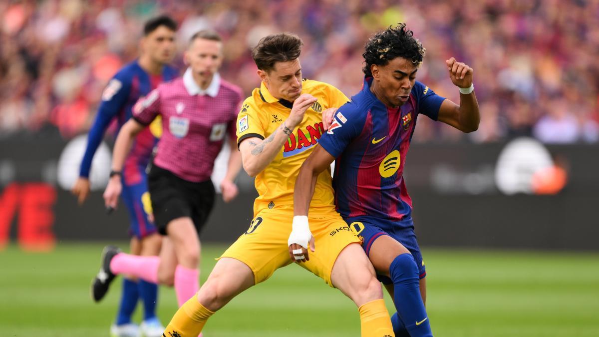 Barcelone domine l'Espanyol à la pause dans le derby catalan