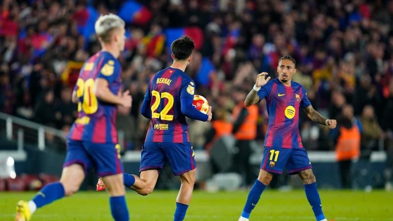 Pol Lozano tacle les joueurs du Barça après le derby catalan